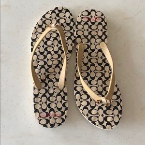 Size 9-10 Coach flip flops